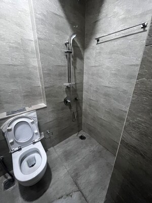 Bathroom in 3 BHK Apartment at Adani Ten BKC, Bandra East – for Rent