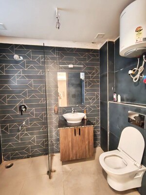 Bathroom in 3 BHK Builder Floor at Freedom Fighters Enclave – for Sale