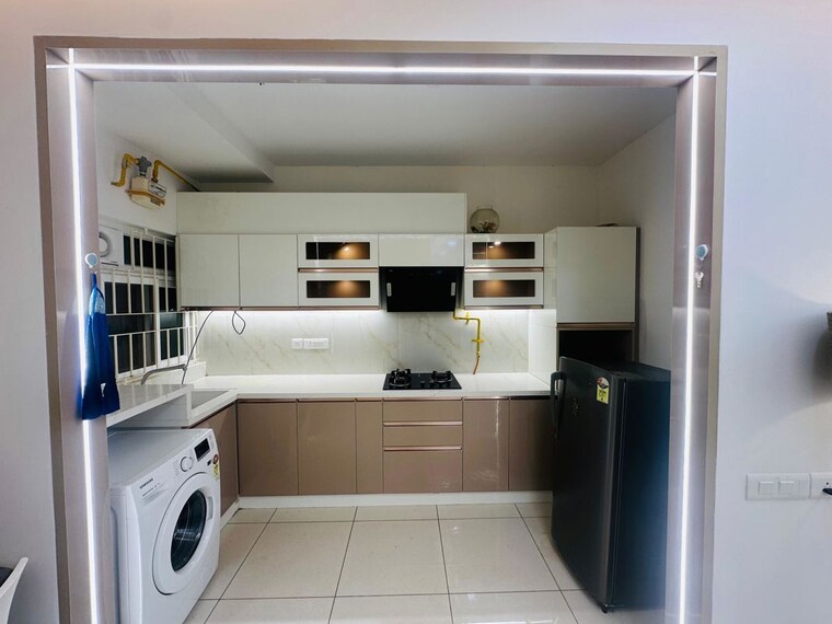 Kitchen, brigade-bricklane 2 Bedroom 977 Sq.Ft. Apartment In Jakkuru Bangalore 10413493