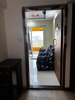 Living Room in 2 BHK Apartment at Pristine Equilife Homes, Mahalunge Ingale – for Rent