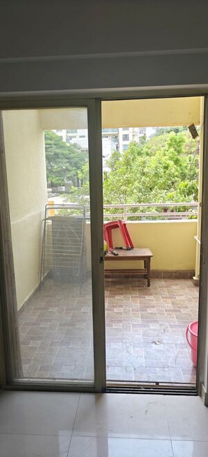 Balcony in 2.5 BHK Apartment at Digambar Nagar – for Rent