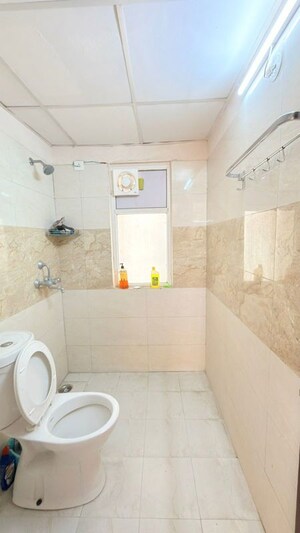 Bathroom in 3 BHK Apartment at Amrapali Kingswood, Sector 4 Greater Noida – for Rent