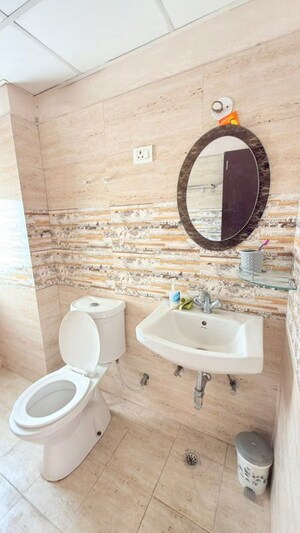 Bathroom in 3 BHK Apartment at Amrapali Kingswood, Sector 4 Greater Noida – for Rent