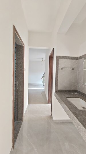 Bathroom in 3 BHK Apartment at Janki Rainbow Apartments, Baner – for Rent