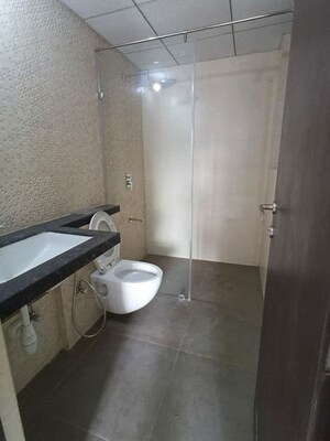 Bathroom in 3 BHK Apartment at Courtyard by Narang Realty and The Wadhwa Group, Pokhran Road No Two – for Rent