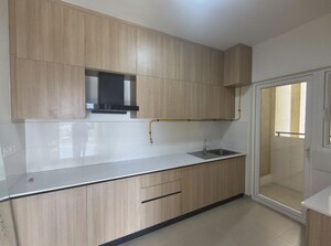 Kitchen in 3 BHK Apartment at Bhartiya City Nikoo Homes 4, Thanisandra Main Road – for Rent