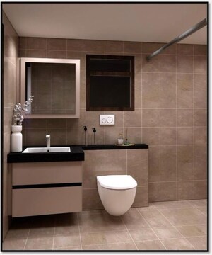Bathroom in 2 BHK Apartment at Puravankara Purva Atmosphere, Thanisandra Main Road – for Rent