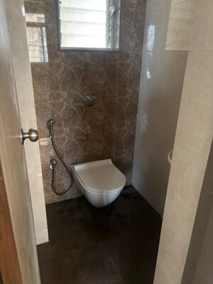 Bathroom in 2 BHK Apartment at Harshail Hornbill, Malad West – for Rent