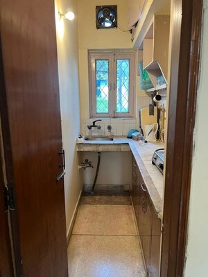 Kitchen in 1 BHK Apartment at Greater Kailash I – for Rent