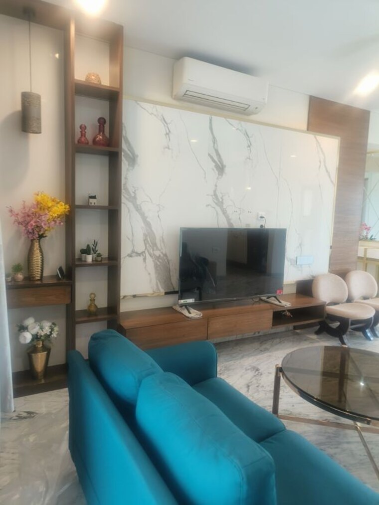 Living Room, kasturi-epitome 4 Bedroom 2500 Sq.Ft. Apartment In Wakad Pune 10414207