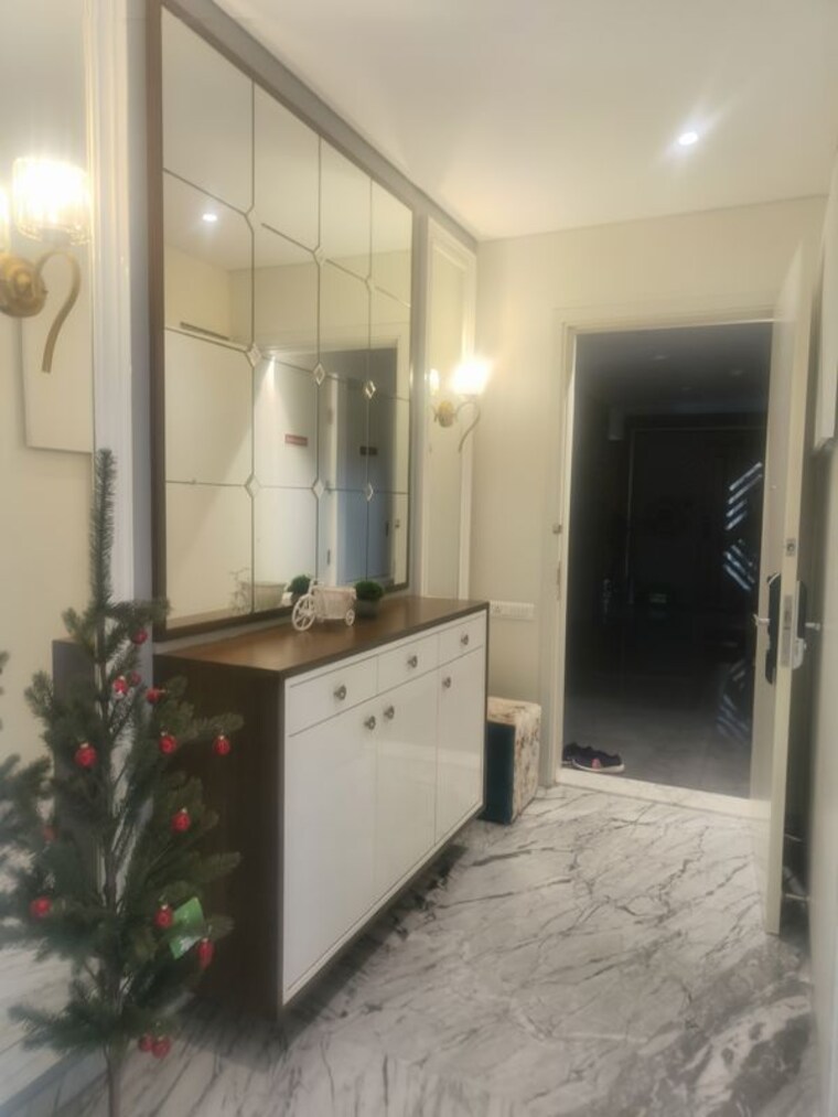 Living Room, kasturi-epitome 4 Bedroom 2500 Sq.Ft. Apartment In Wakad Pune 10414207