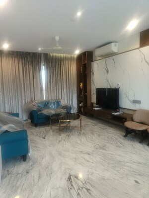Living Room in 4 BHK Apartment at Kasturi Epitome, Wakad – for Rent