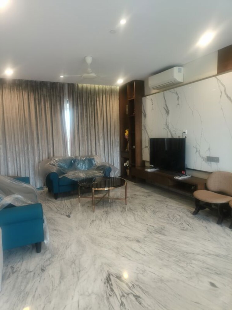 Living Room, kasturi-epitome 4 Bedroom 2500 Sq.Ft. Apartment In Wakad Pune 10414207
