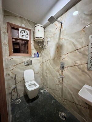 Bathroom in 1 BHK Apartment at Sainik Farm – for Rent