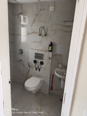Bathroom in 3 BHK Apartment at Omaxe The Palace, Gomti Nagar – for Rent