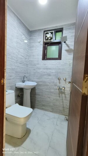 Bathroom in 2 BHK Builder Floor at Panchsheel Vihar – for Rent