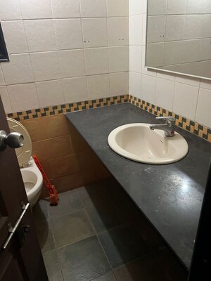 Bathroom in 3 BHK Apartment at Gera 343 Crest, Kharadi – for Rent