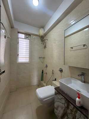 Bathroom in 2 BHK Apartment at Benchmark Sirocco Grande, Punawale – for Rent
