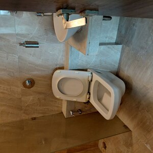 Bathroom in 2 BHK Apartment at Romell Aether, Goregaon East – for Rent