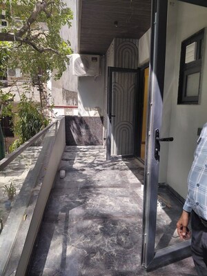 Balcony in 3 BHK Builder Floor at Kalkaji – for Rent