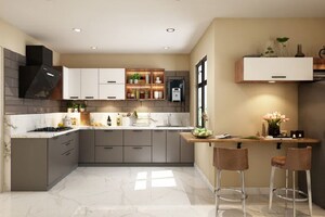 Kitchen in 2.5 BHK Apartment at VIctoryone Amara, Sector 16 Greater Noida – for Sale