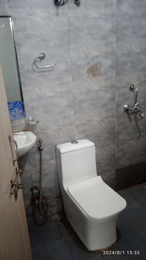 Bathroom in 1 RK Builder Floor at Vipul Square, Sushant Lok I – for Rent