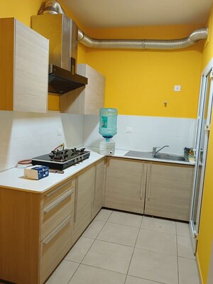 Kitchen in 2 BHK Apartment at Bhartiya Nikoo Homes, Thanisandra Main Road – for Sale