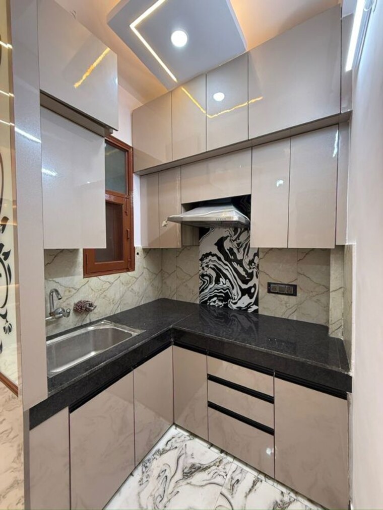 Kitchen, ajs-heights 2 Bedroom 950 Sq.Ft. Builder Floor In Indrapuram Ghaziabad 10415054