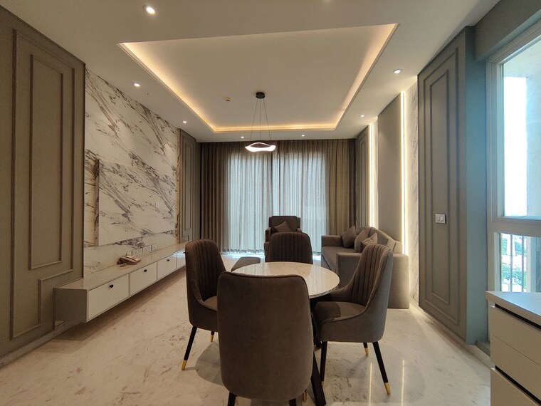 Living Room, bhartiya-city-leela-residences 1 Bedroom 1178 Sq.Ft. Apartment In Thanisandra Main Road Bangalore 10415105