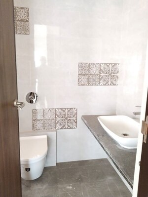 Bathroom in 2 BHK Apartment at Marathon Nexzone Antilia, New Panvel – for Rent