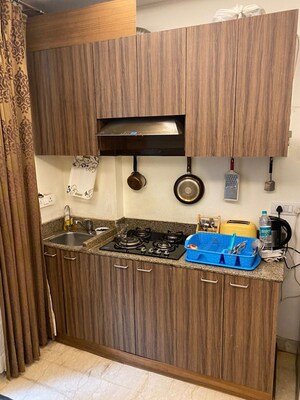 Kitchen in Studio Apartment at Panchsheel Park – for Rent