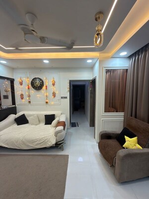 Living Room in 2 BHK Apartment at Bramhacorp The Collection, Kalyani Nagar – for Rent