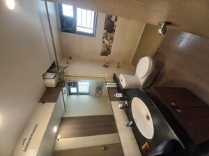 Bathroom in 3 BHK Apartment at Paranjape Blue Ridge, Hinjewadi – for Rent