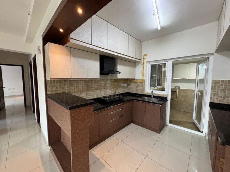 Kitchen, mantri-lithos 3 Bedroom 1950 Sq.Ft. Apartment In Thanisandra Bangalore 10415195