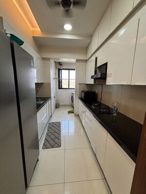 Kitchen in 3 BHK Apartment at Shapoorji Pallonji Vicinia, Powai – for Rent