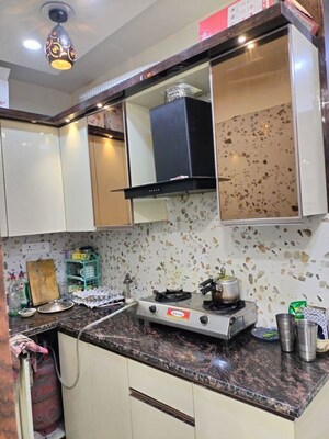 Kitchen in 2 BHK Builder Floor at Dwarka Mor – for Rent