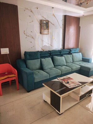 Living Room in 4 BHK Apartment at Rishita Manhattan, Gomti Nagar – for Rent