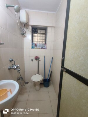 Bathroom in 1 BHK Apartment at Powai Satyam CHS, Powai – for Rent
