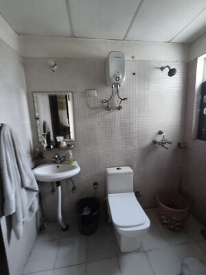 Bathroom in 2 BHK Builder Floor at NK Sharma Savitry Greens 2, Ghazipur – for Rent