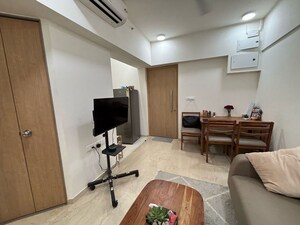 Living Room in 1 BHK Apartment at Lodha Unica, Jogeshwari West – for Rent