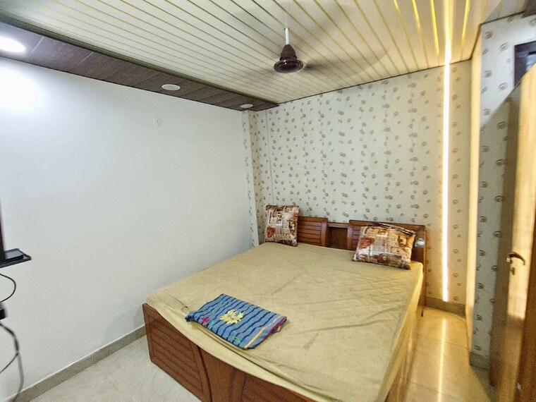 Bedroom, dwarka mor 3 Bedroom 1000 Sq.Ft. Builder Floor In Dwarka Mor Delhi 10414005
