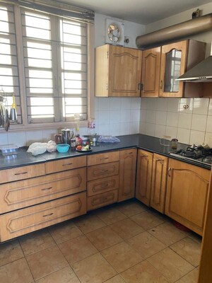 Kitchen in 3 BHK Apartment at Eros Woodbury Tower, Charmwood Village – for Sale