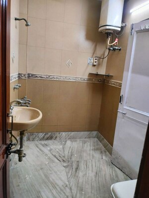 Bathroom in 3 BHK Apartment at Janakpuri – for Rent
