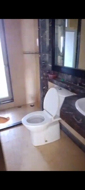Bathroom in 4 BHK Apartment at Hiranandani Meadows, Manpada – for Rent