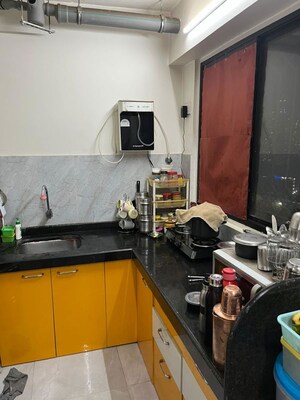 Kitchen in 1.5 BHK Apartment at Earth Vintage, Dadar West – for Rent