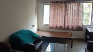 Living Room in 1 BHK Apartment at Kumar Classic, Aundh – for Rent