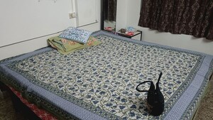 Bedroom in 1 BHK Apartment at Kumar Classic, Aundh – for Rent