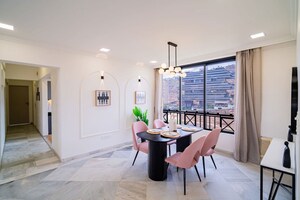 Living Room in 3 BHK Apartment at Hiranandani Gardens Lake Castle, Powai – for Sale