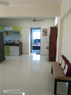 Living Room in 1 BHK Apartment at Gsa Grandeur, Malad East – for Rent
