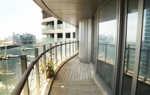 Balcony in 4 BHK Apartment at Lodha The World Towers World One Tier 2, Worli – for Sale